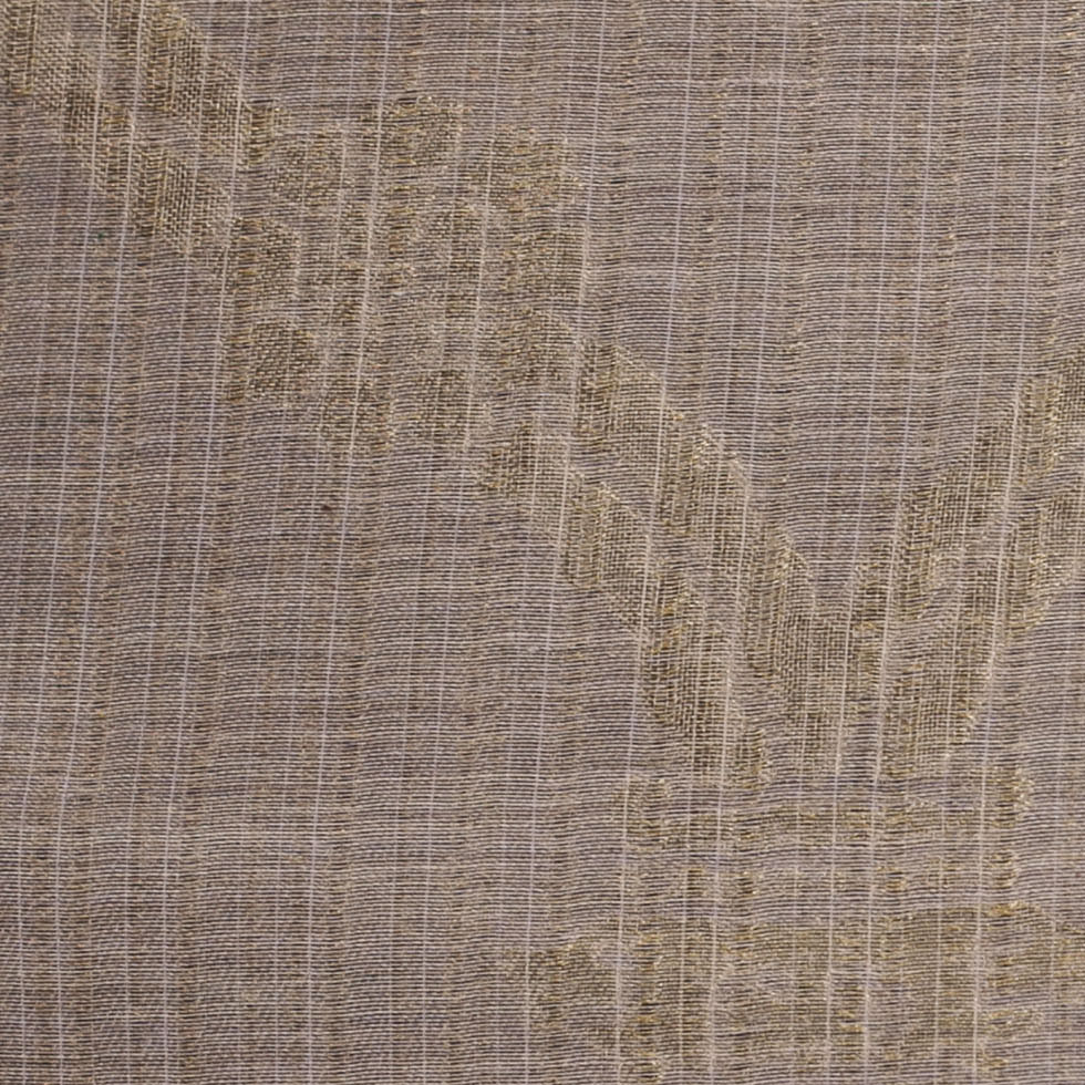 Metallic Antique Gold Sheer Polyester Woven Detail