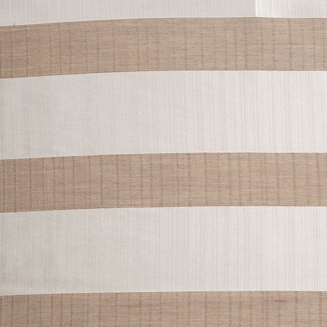 Turkish Striped Pearl/Beige Polyester Woven