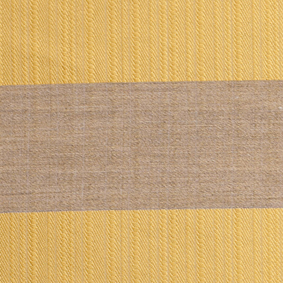 Striped Gold/Beige Polyester Woven Detail