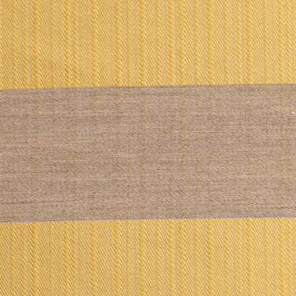 Striped Gold/Beige Polyester Woven Detail