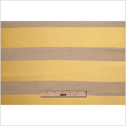 Striped Gold/Beige Polyester Woven Full