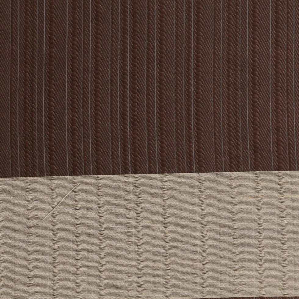Turkish Striped Chocolate Polyester Woven - Detail
