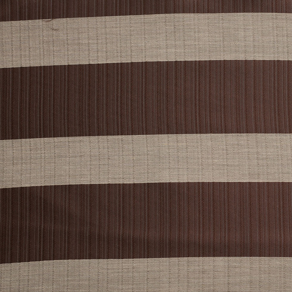 Turkish Striped Chocolate Polyester Woven