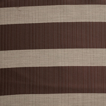 Turkish Striped Chocolate Polyester Woven