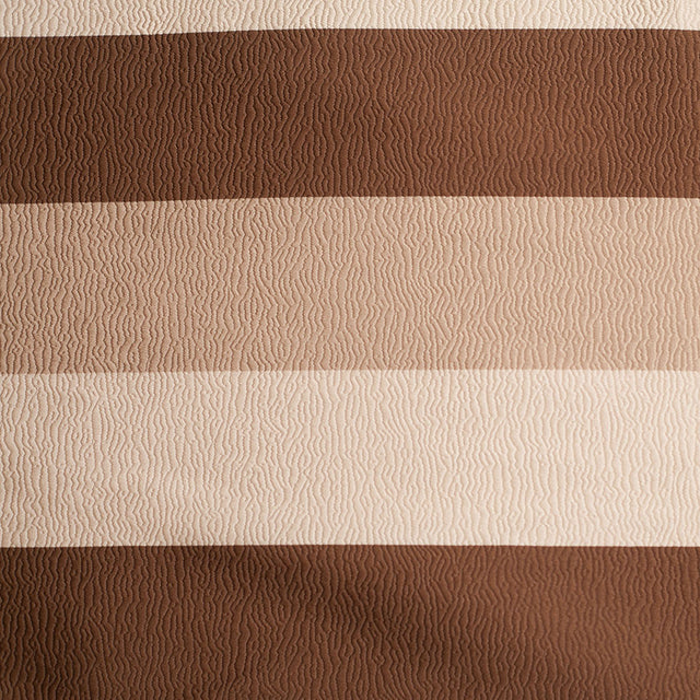 Turkish Brown Striped Polyester Brocade
