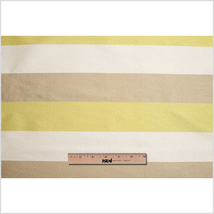 Lime Striped Polyester Brocade Full