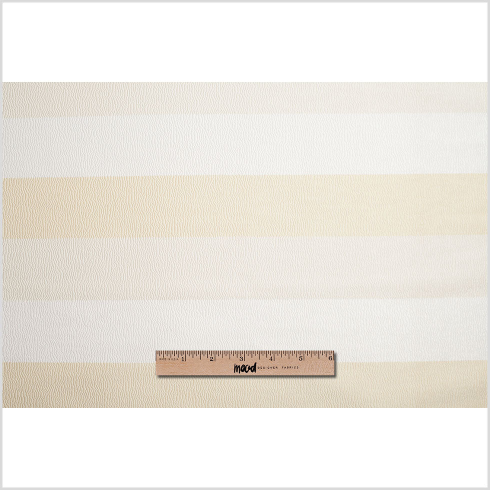 Turkish Snow Striped Polyester Brocade - Full