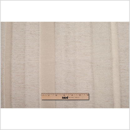 Turkish Gold/Linen Stiped Polyester Woven - Full