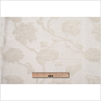 Turkish Metallic Silver Floral Polyester Brocade - Full