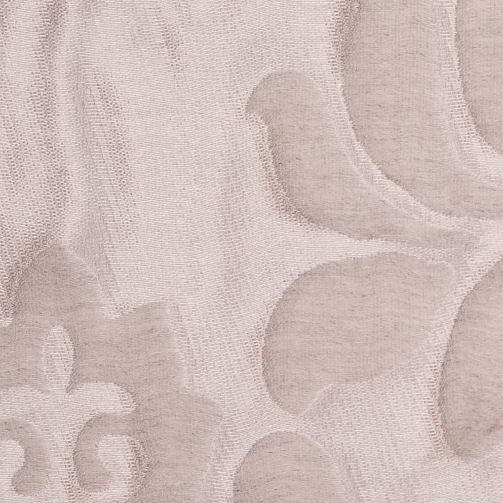 Turkish Metallic Pink/Beige Damask Polyester Brocade - Detail