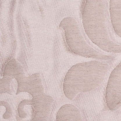 Turkish Metallic Pink/Beige Damask Polyester Brocade - Detail