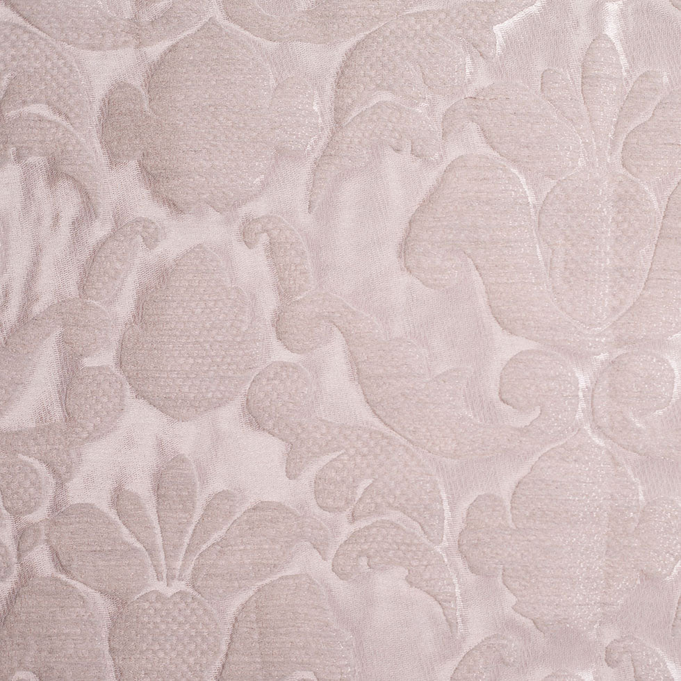Metallic Pink Damask Polyester Brocade