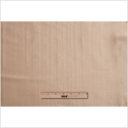 Turkish Striped Mocha Polyester Satin - Full