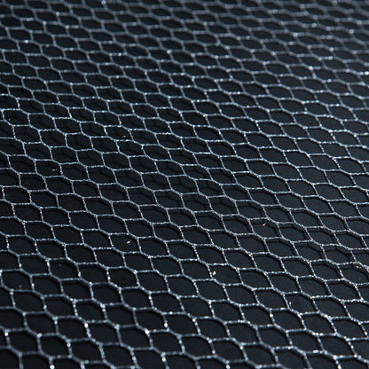 Metallic Silver Fishnet - Detail