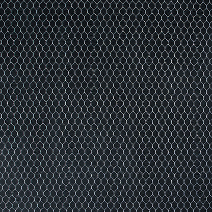 Metallic Silver Fishnet