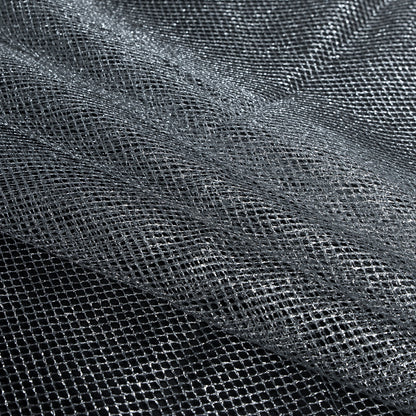 Metallic Silver Diamond Netting - Detail
