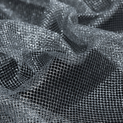 Metallic Silver Diamond Netting - Full