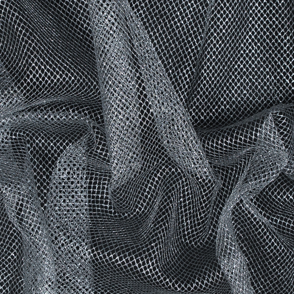 Metallic Silver Diamond Netting