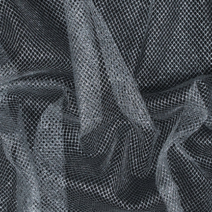 Metallic Silver Diamond Netting
