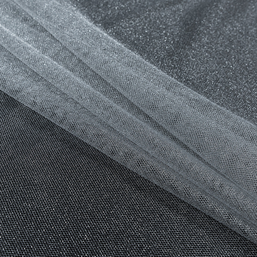 Metallic Silver and White Tulle - Detail
