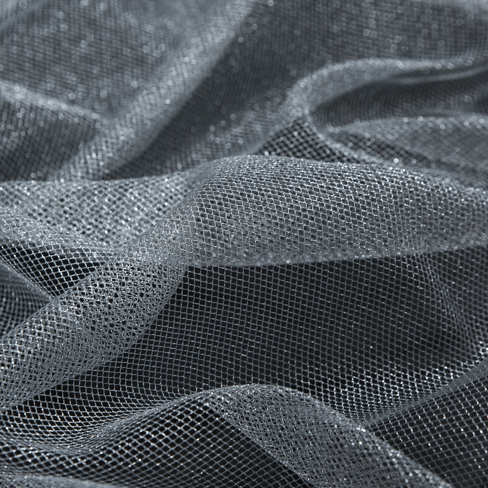Metallic Silver and White Tulle - Full