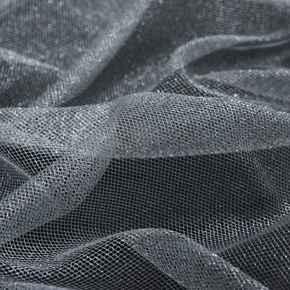 Metallic Silver and White Tulle - Full