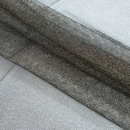 Metallic Gold and Black Tulle - Detail