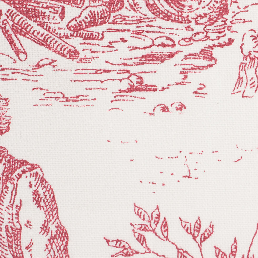 English Rose Cotton Toile - Detail