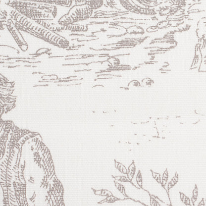 English Linen/Gray Cotton Toile Detail