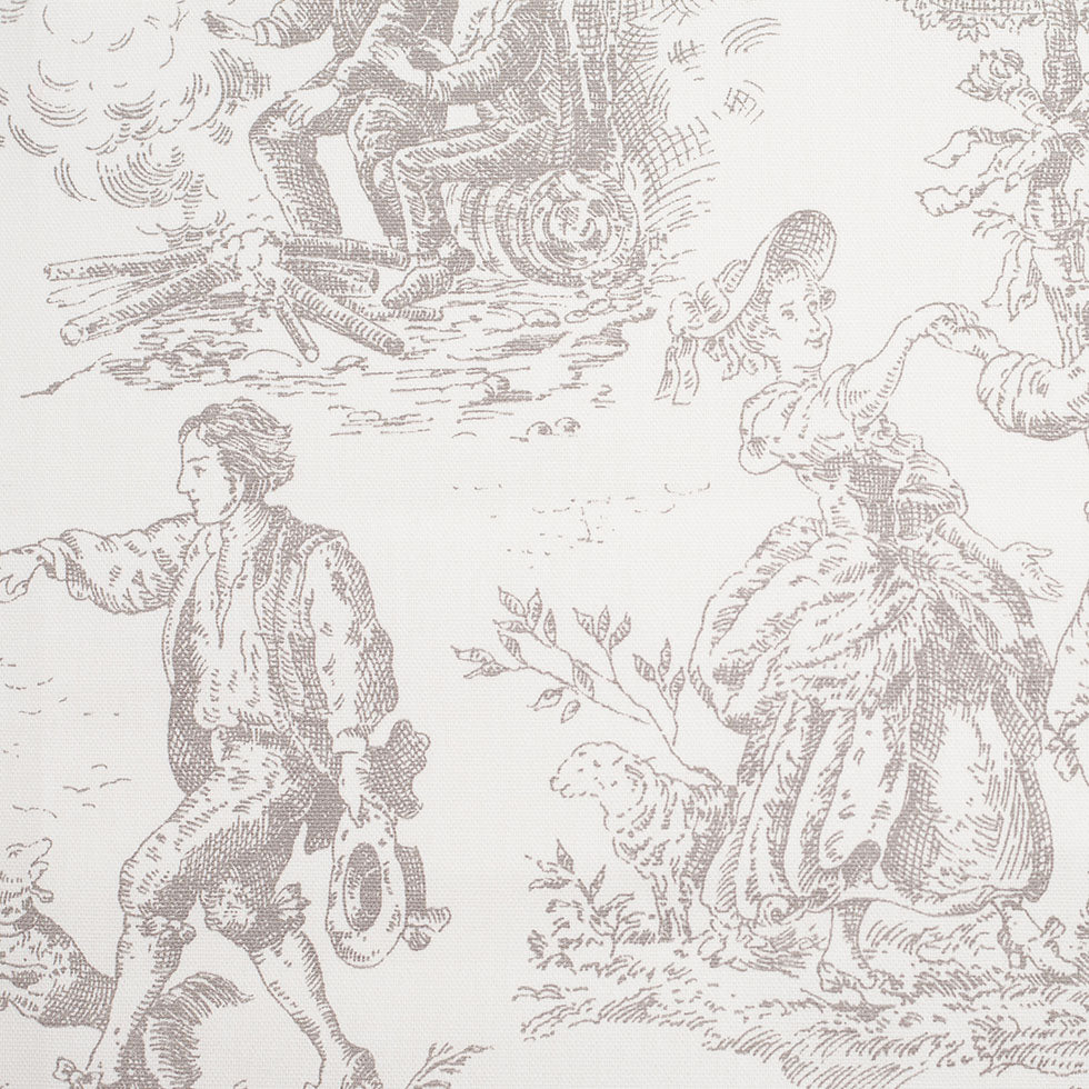 English Linen/Gray Cotton Toile