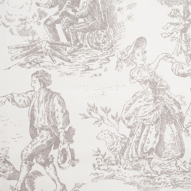 English Linen/Gray Cotton Toile