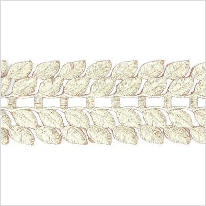 2.75 Metallic Gold Leafy Trim