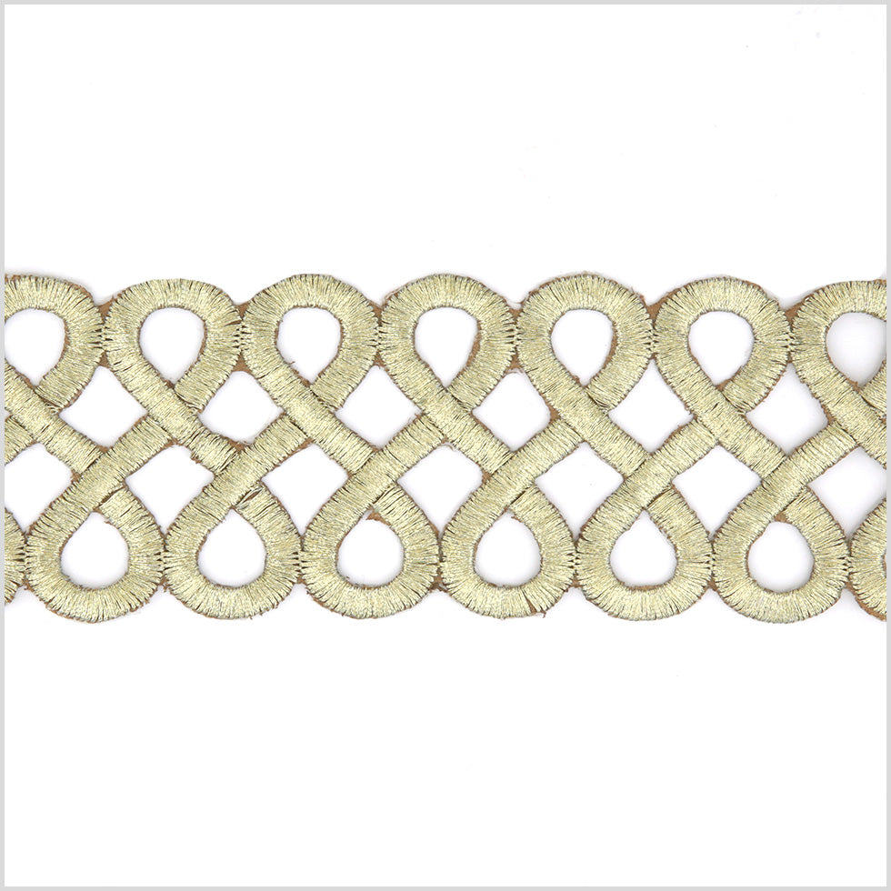 2.5 Gold Metallic Infinity Trim