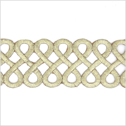 2.5 Gold Metallic Infinity Trim