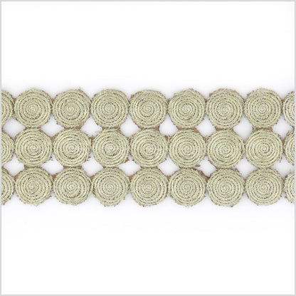 2 Metallic Gold Swirl Trim