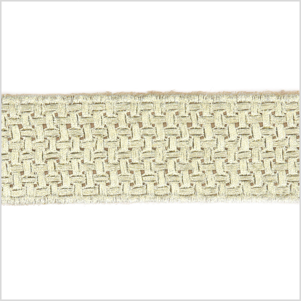 1.5" Metallic Gold Woven Trim