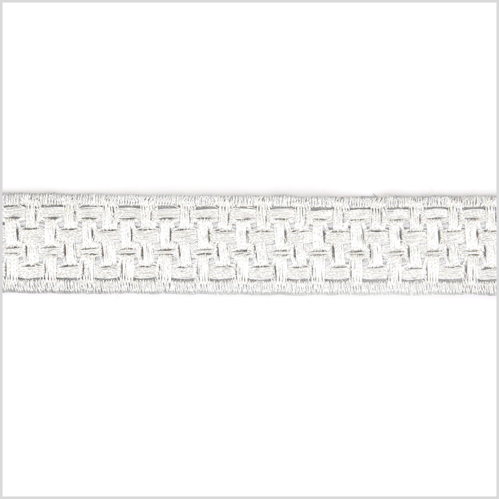 0.75 Metallic Silver Woven Trim
