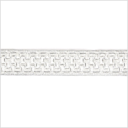 0.75 Metallic Silver Woven Trim