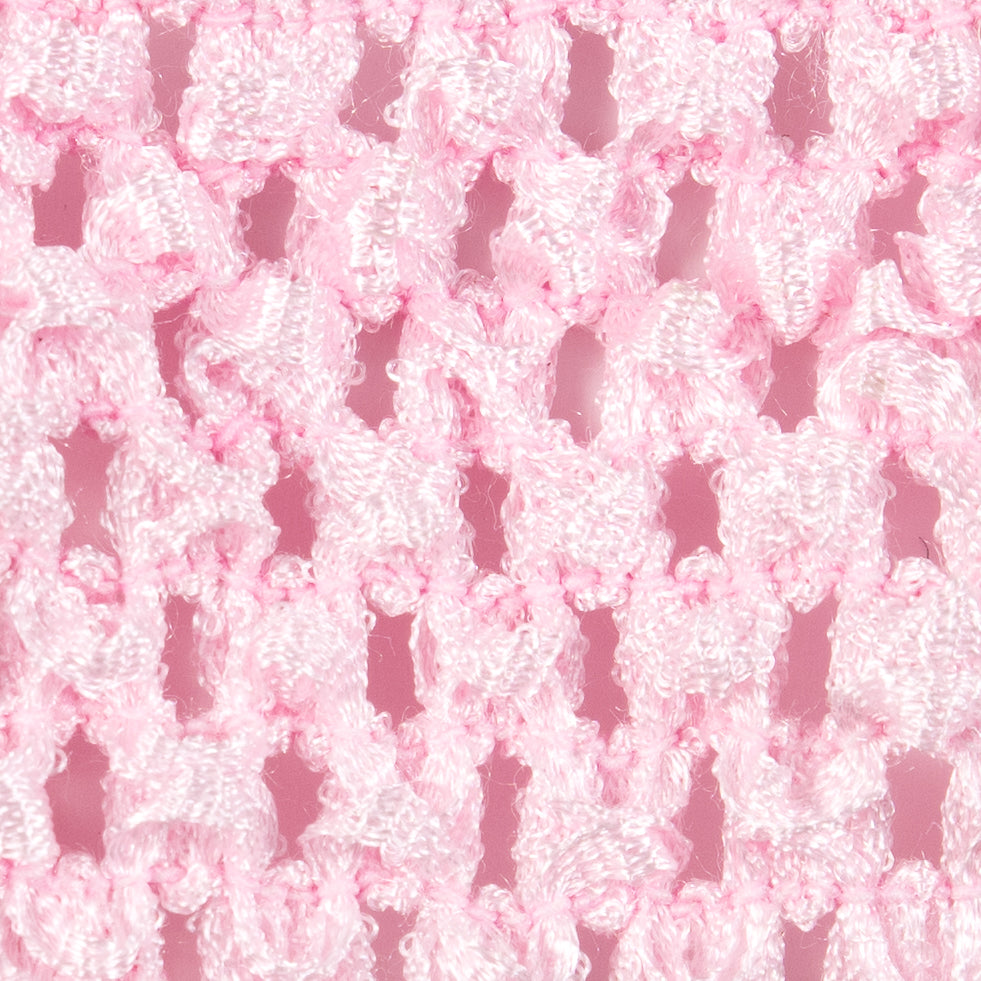 Light Pink Stretch Puckered Crochet Trim - 2 - Detail