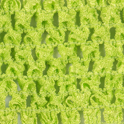 Lime Green Stretch Puckered Crochet Trim - 2 - Detail