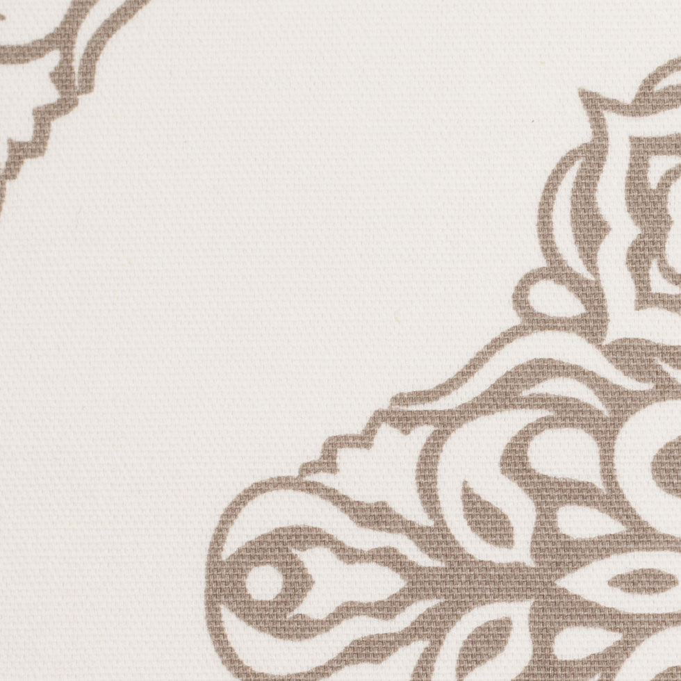 Taupe Light-Weight Printed Cotton Woven - Detail