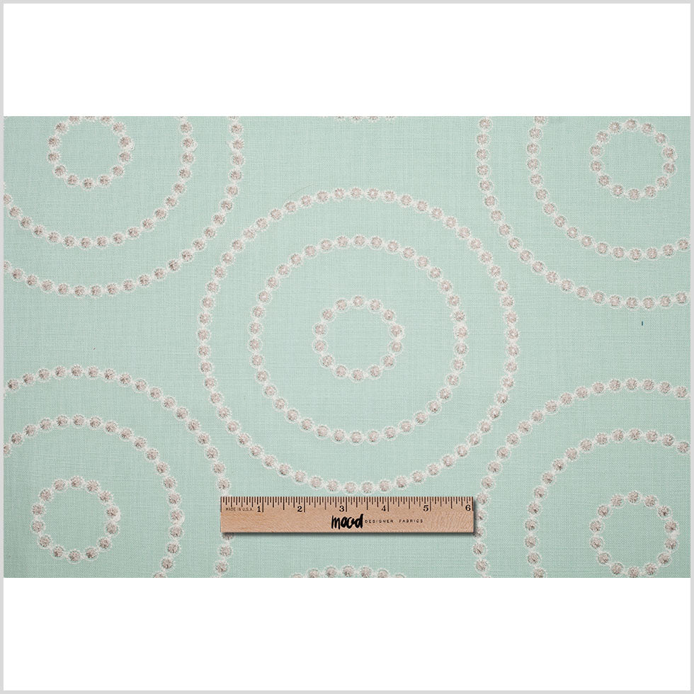 Opal Embroidered Circles Polyester Woven - Full