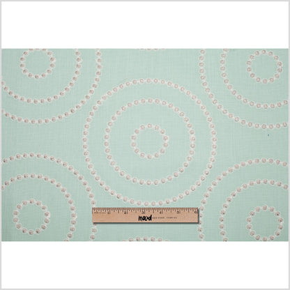 Opal Embroidered Circles Polyester Woven - Full