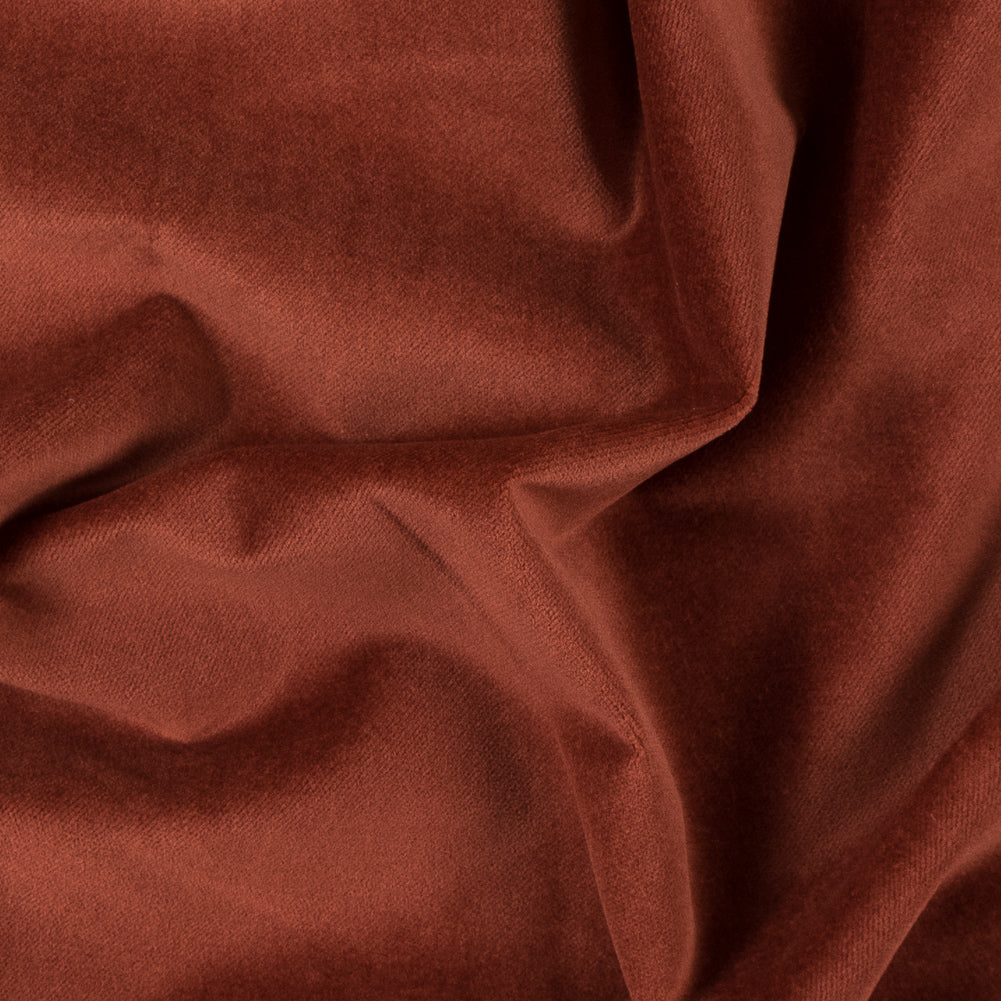 Terracotta Cotton Velveteen