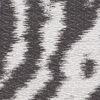 Black Animal Printed Polyester Woven Detail