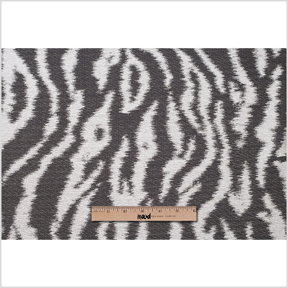 Black Animal Printed Polyester Woven Full