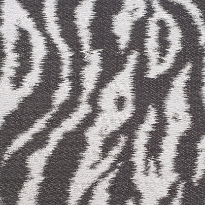 Black Animal Printed Polyester Woven