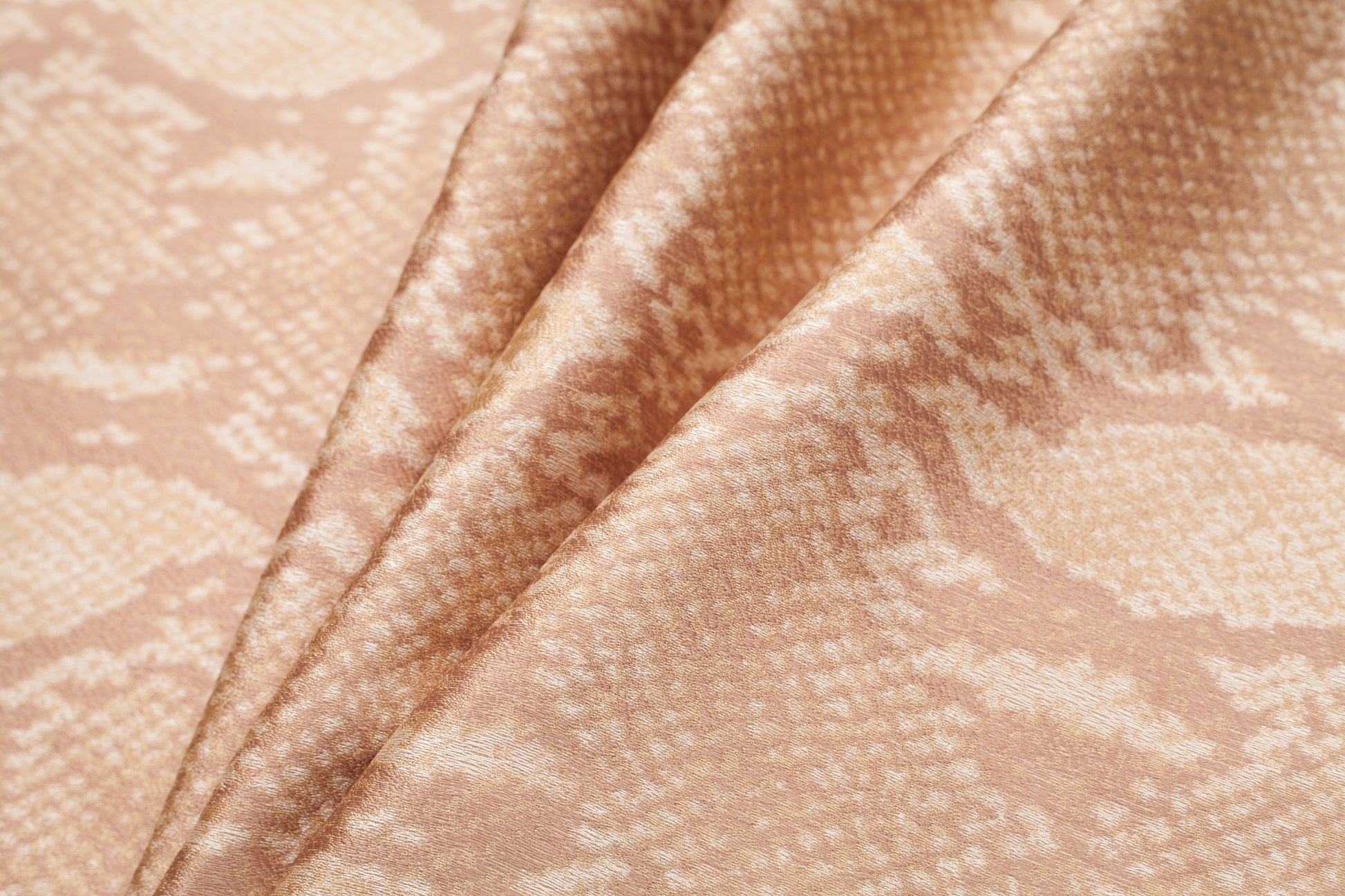 Gold Python Printed Polyester Woven Folded