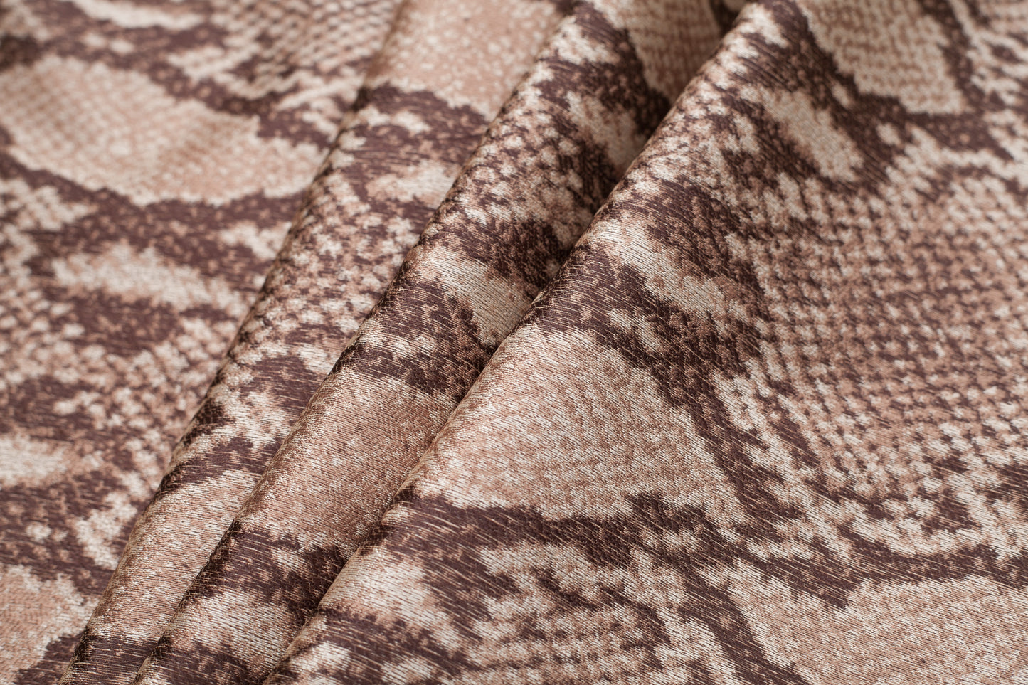 Snake Python Printed Polyester Woven Folded