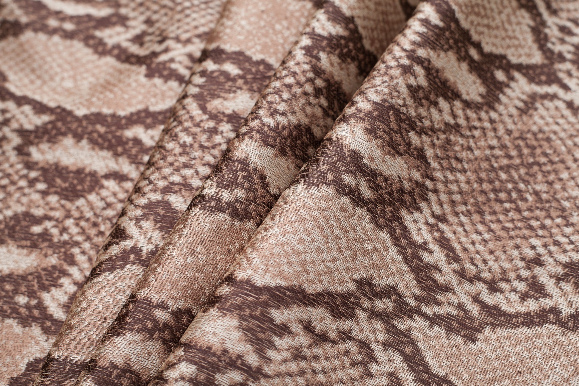 Snake Python Printed Polyester Woven Folded